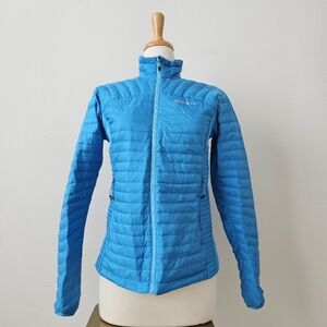 Eddie Bauer  First Ascent Stormdown 800 micro puffer Down Blue jacket  S